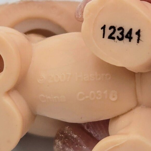 Littlest Pet Shop Basset Hound Dog Puppy Brown Fuzzy Ears #2413 LPS Hasbro 2007 - Picture 8 of 10